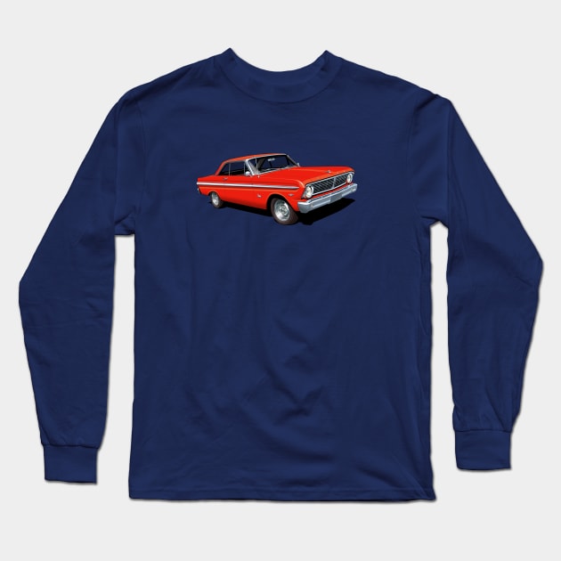 1965 Ford Falcon Futura in poppy red Long Sleeve T-Shirt by candcretro